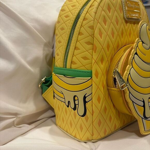 Loungefly X Disney Parks Eats Mickey Mouse Pineapple Dole Whip Mini Backpack NWT - Picture 3 of 7